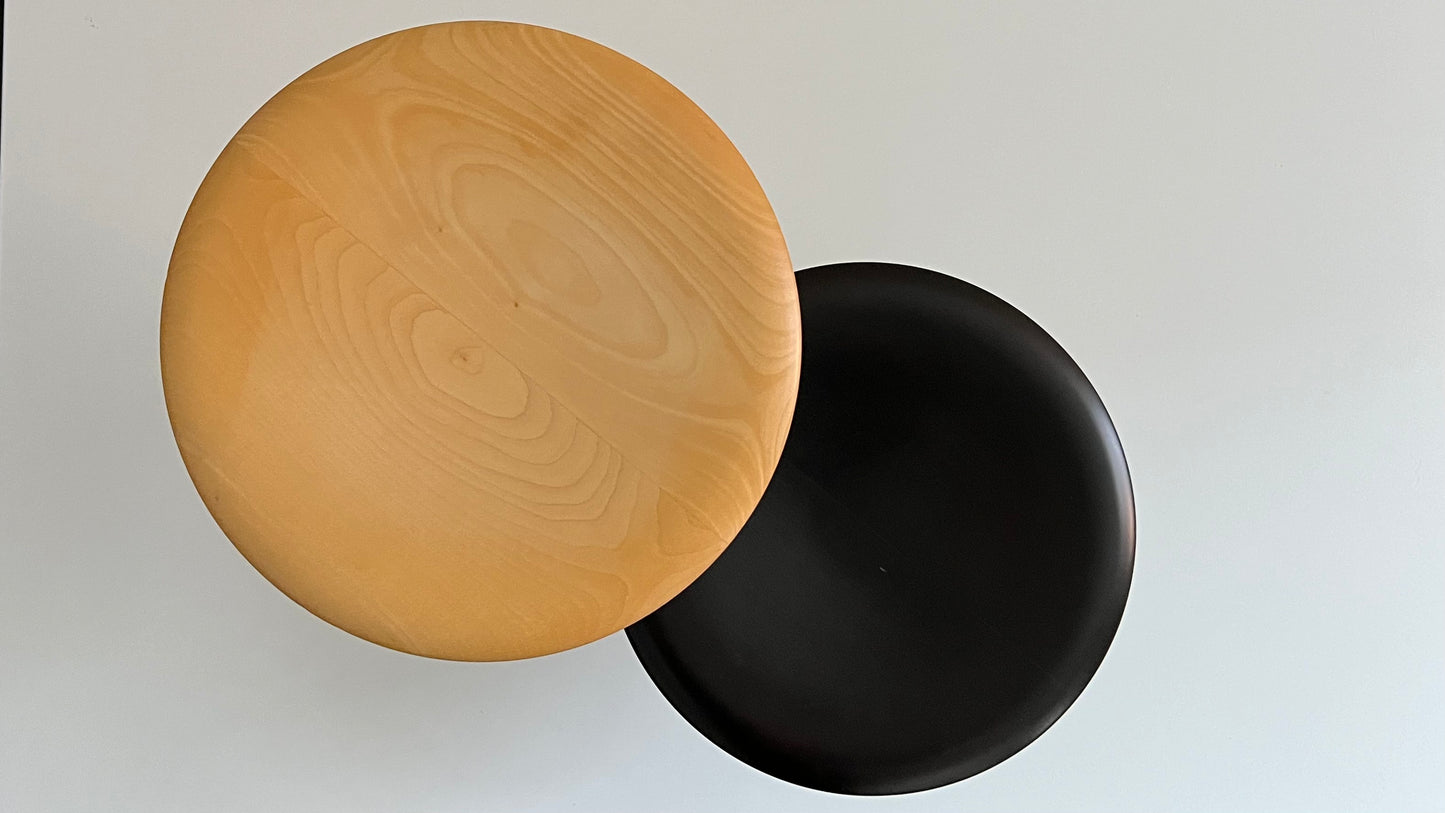 Low Rocking Stool by Isamu Noguchi reissued by Vitra