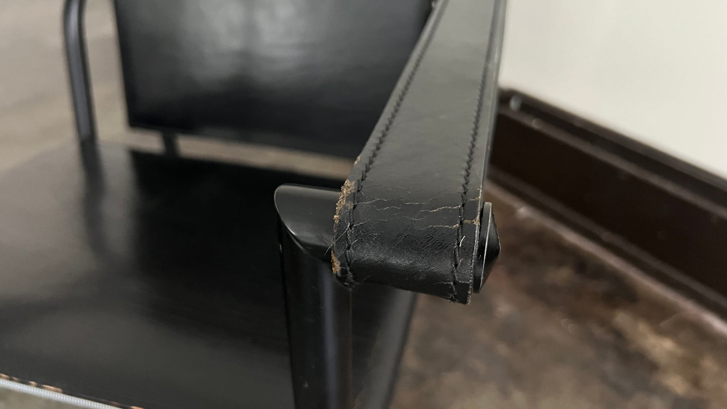 LC1 Chairs by Le Corbusier, Pierre Jeanneret, and Charlotte Perriand for Cassina (Pair)