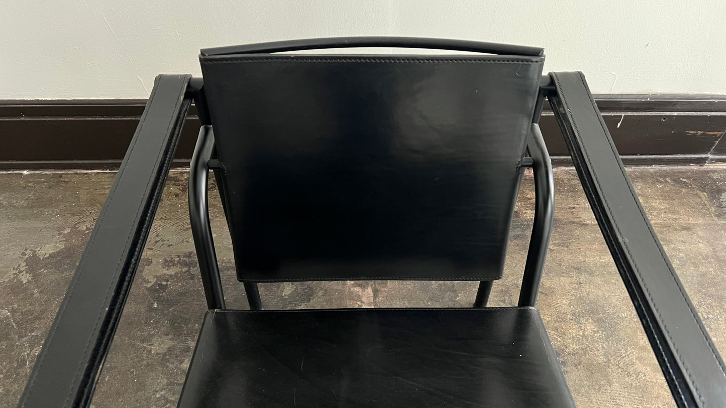 LC1 Chairs by Le Corbusier, Pierre Jeanneret, and Charlotte Perriand for Cassina (Pair)