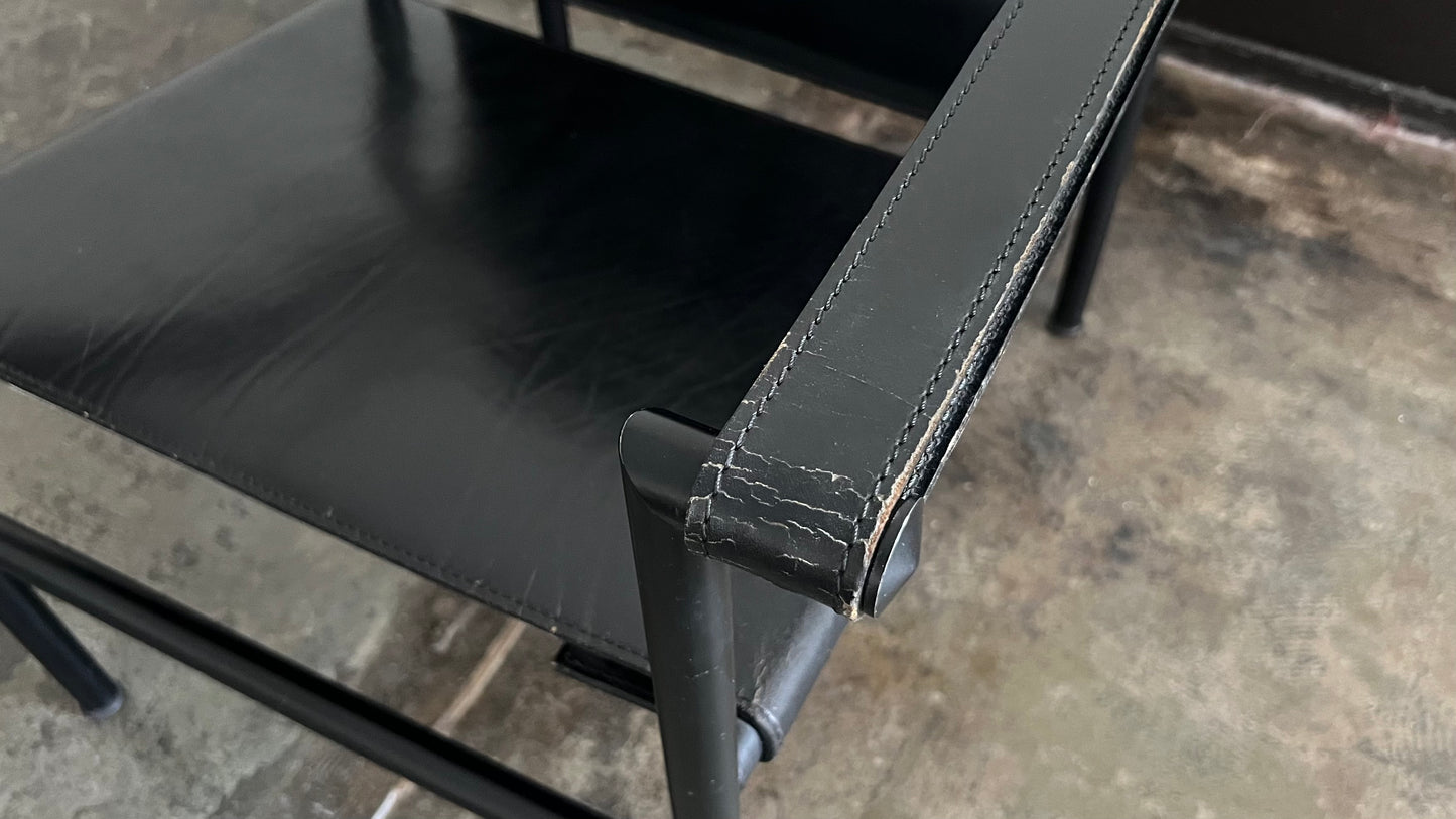 LC1 Chairs by Le Corbusier, Pierre Jeanneret, and Charlotte Perriand for Cassina (Pair)