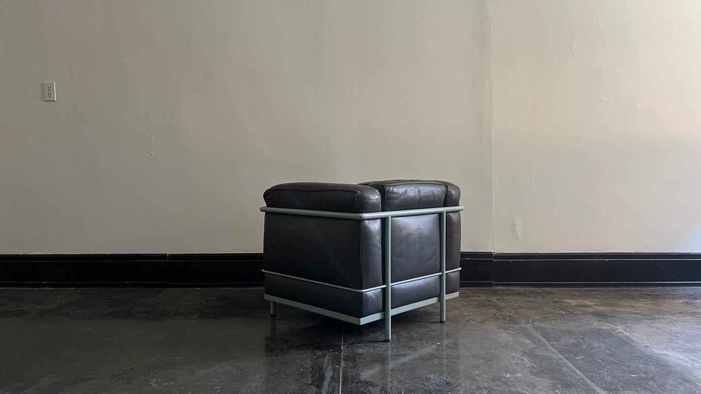 LC2 Club Chair by Le Corbusier, Pierre Jeanneret, and Charlotte Perriand for Cassina