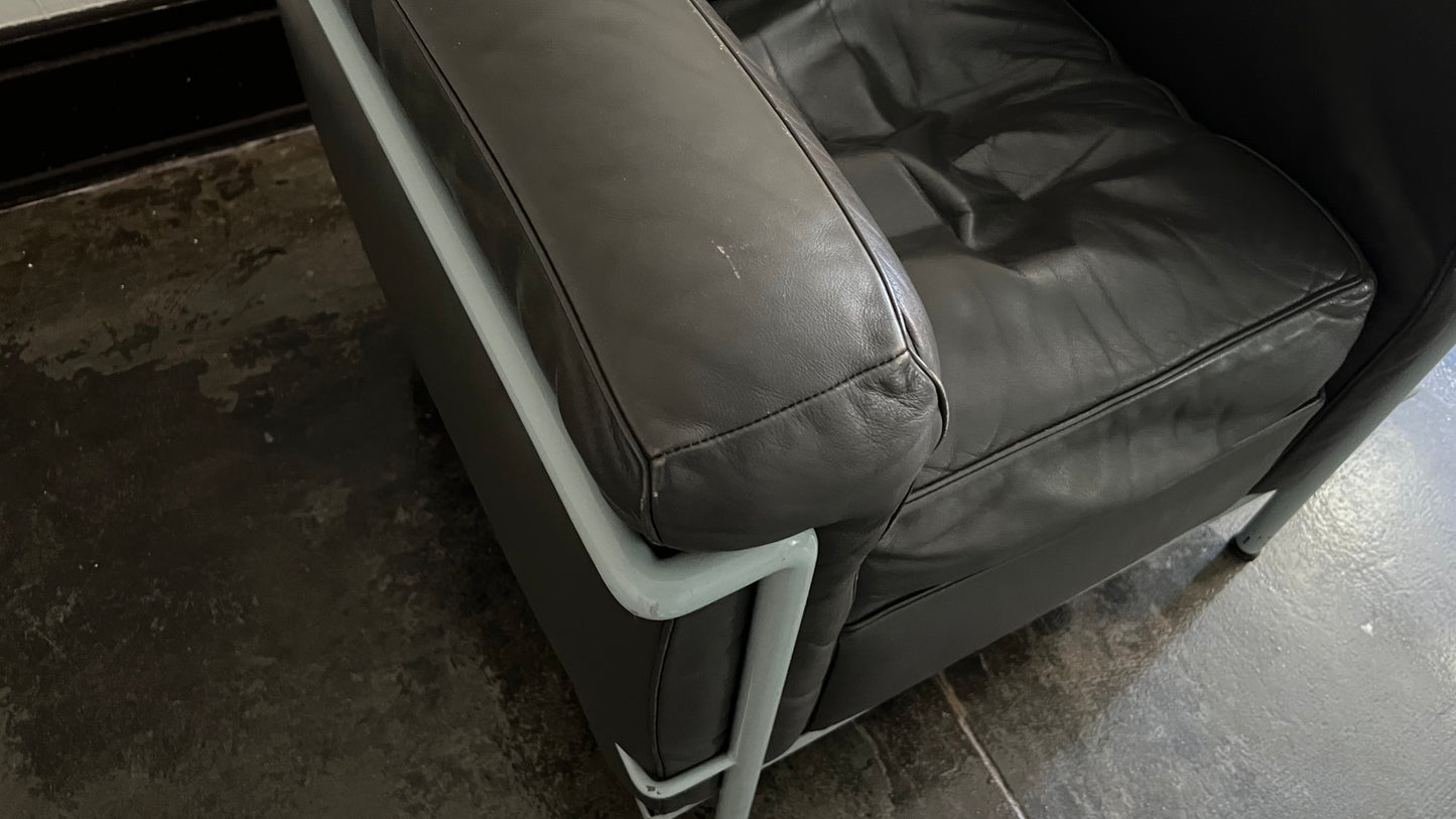 LC2 Club Chair by Le Corbusier, Pierre Jeanneret, and Charlotte Perriand for Cassina