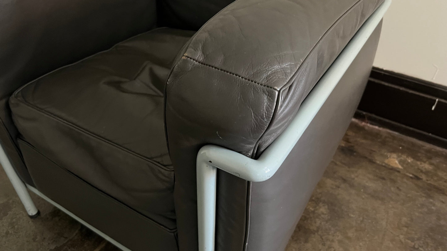 LC2 Club Chair by Le Corbusier, Pierre Jeanneret, and Charlotte Perriand for Cassina