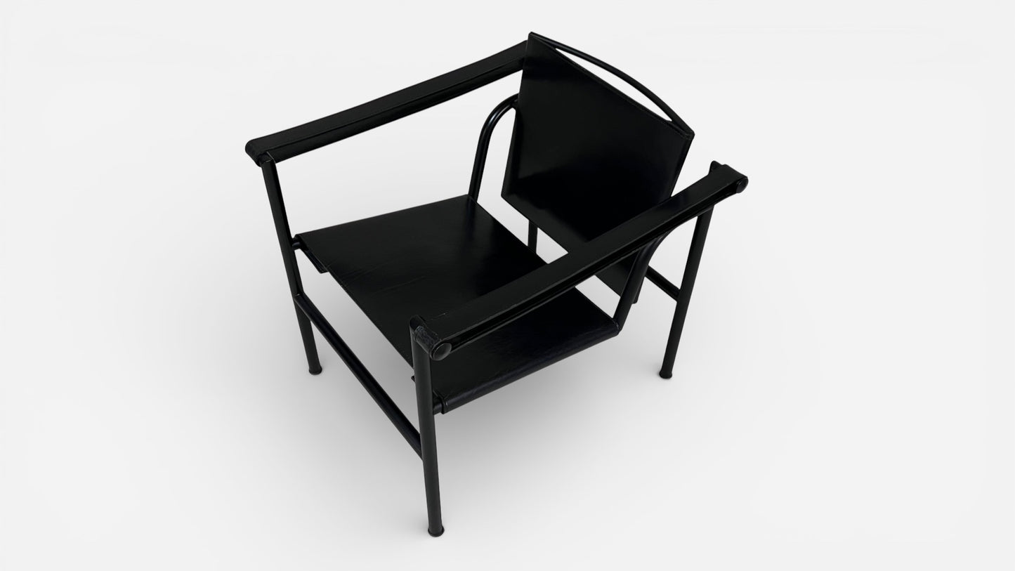 LC1 Chairs by Le Corbusier, Pierre Jeanneret, and Charlotte Perriand for Cassina (Pair)