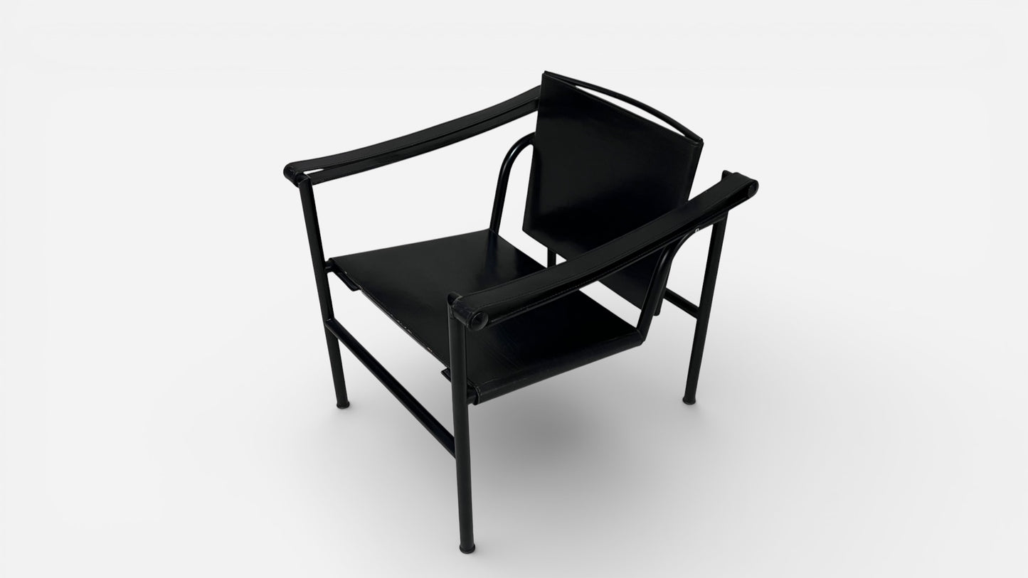 LC1 Chairs by Le Corbusier, Pierre Jeanneret, and Charlotte Perriand for Cassina (Pair)