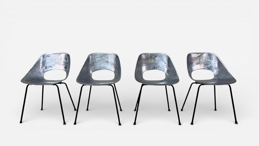 Tulipe Chairs by Pierre Guariche for Steiner (Set of 4)