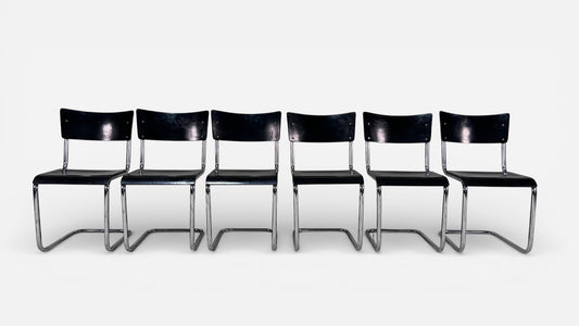 S43 Dining Chairs by Mart Stam for Thonet (set of 6)