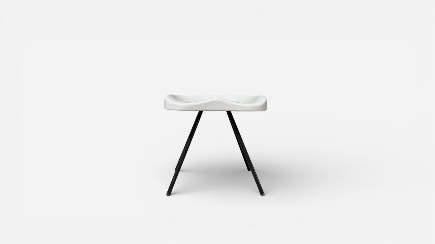 Prouvé Raw Tabouret 307 Stool by Jean Prouvé and G Star Raw for Vitra