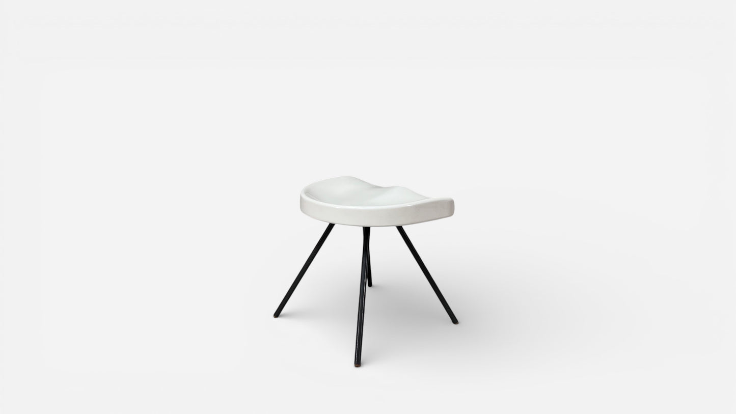 Prouvé Raw Tabouret 307 Stool by Jean Prouvé and G Star Raw for Vitra
