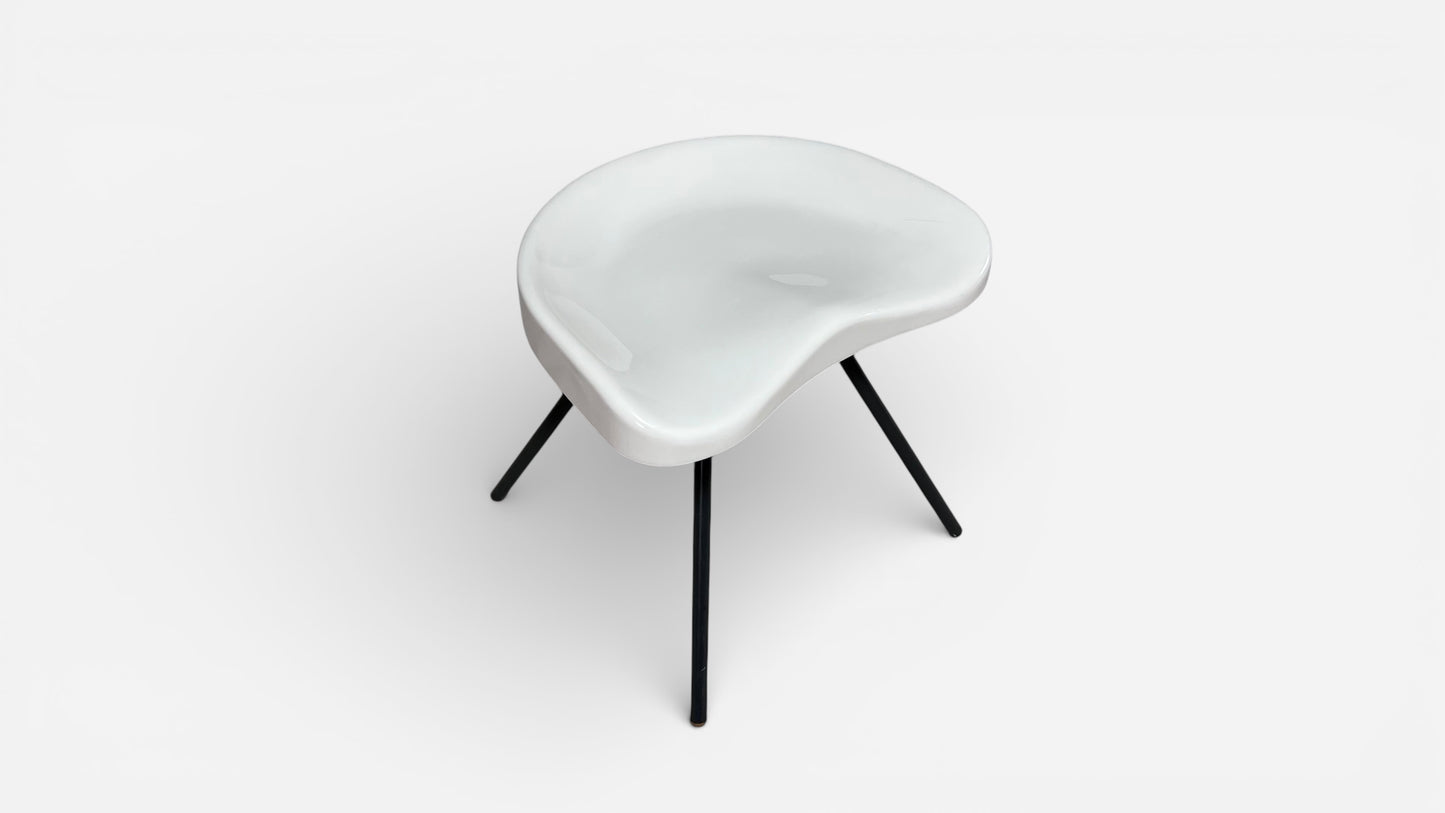 Prouvé Raw Tabouret 307 Stool by Jean Prouvé and G Star Raw for Vitra