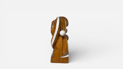 Primitive Free Form Sculpture, Signed AR