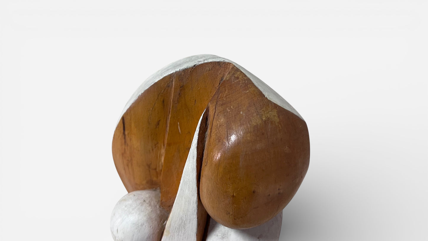 Primitive Free Form Sculpture, Signed AR
