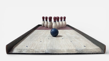 Folk Art Table Top Bowling Set
