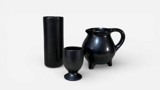 French Pottery set in the style of Georges Jouve