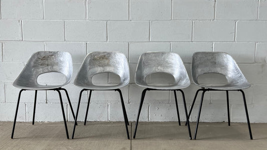 Tulipe Chairs by Pierre Guariche for Steiner (Set of 4)