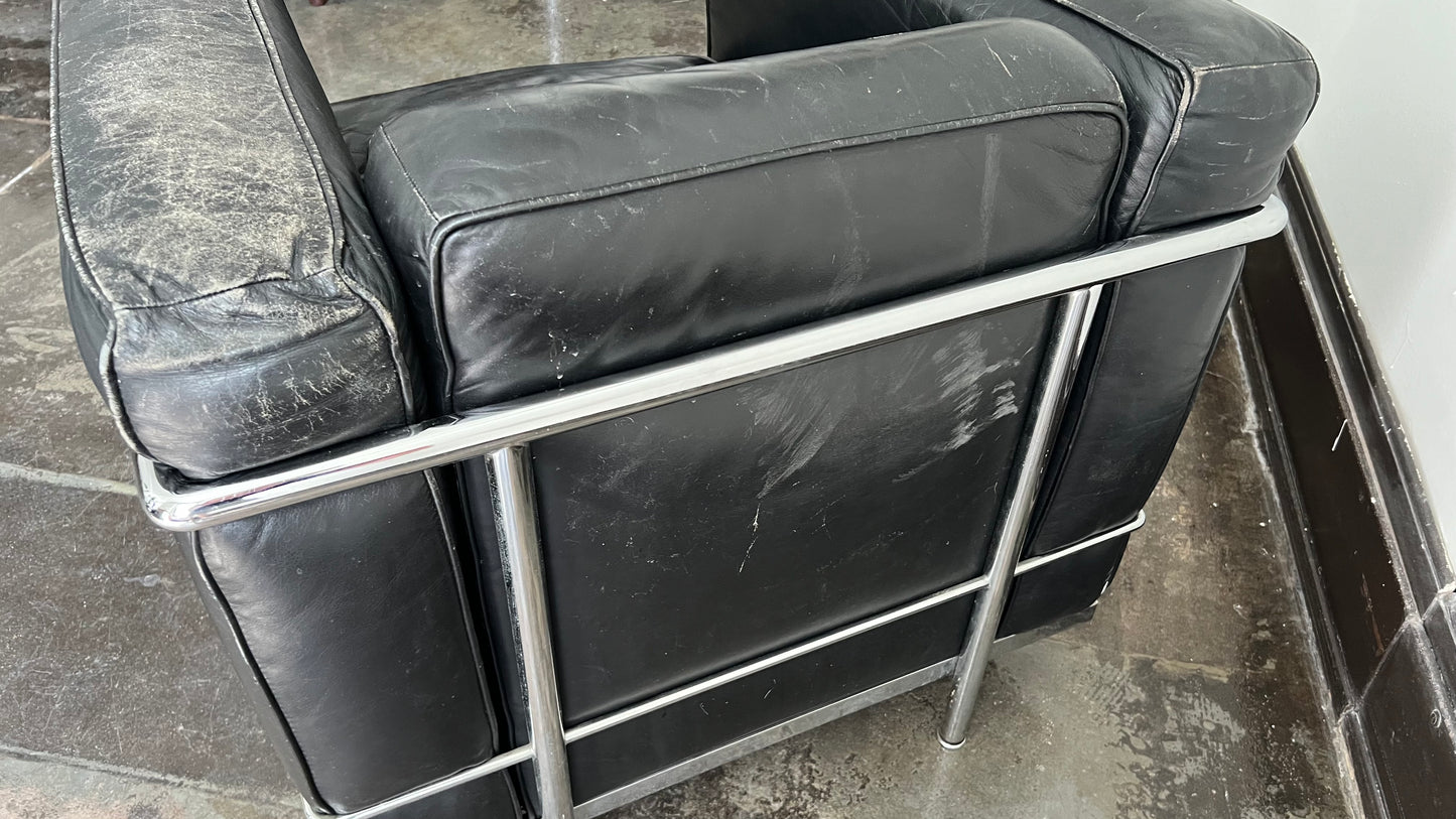 LC2 Club Chair by Le Corbusier, Pierre Jeanneret, and Charlotte Perriand for Cassina (1 of 2)