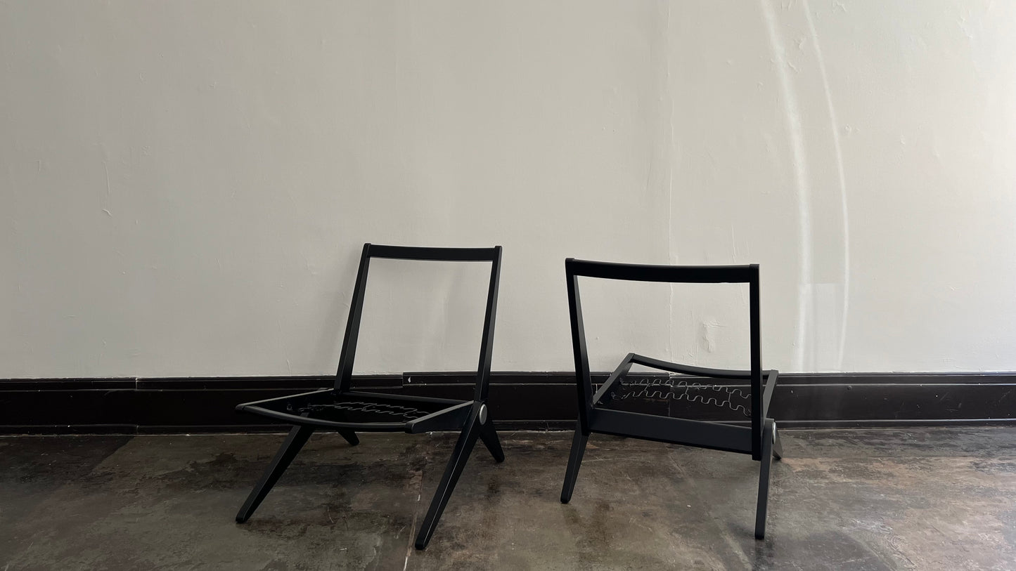 Scissor Chairs (Pair) by Pierre Jeanneret for Knoll Associates - Upholstery Options Available