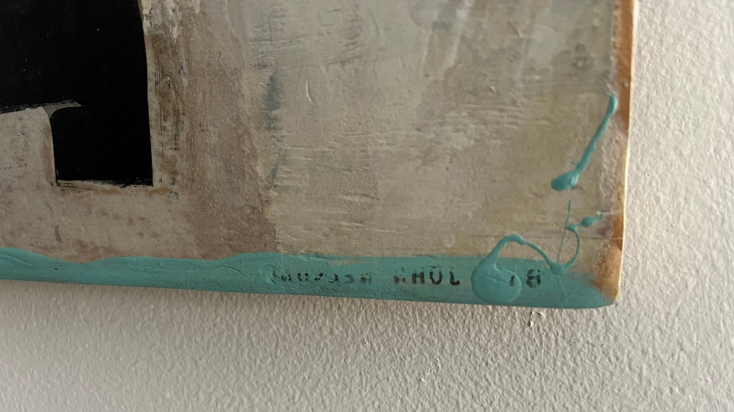 "Headroom" by John Nelson (mixed media on board)