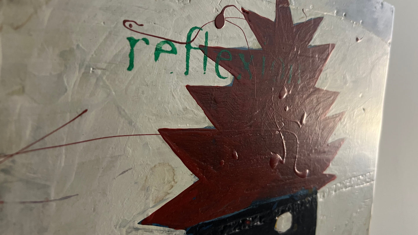 "Headroom" by John Nelson (mixed media on board)