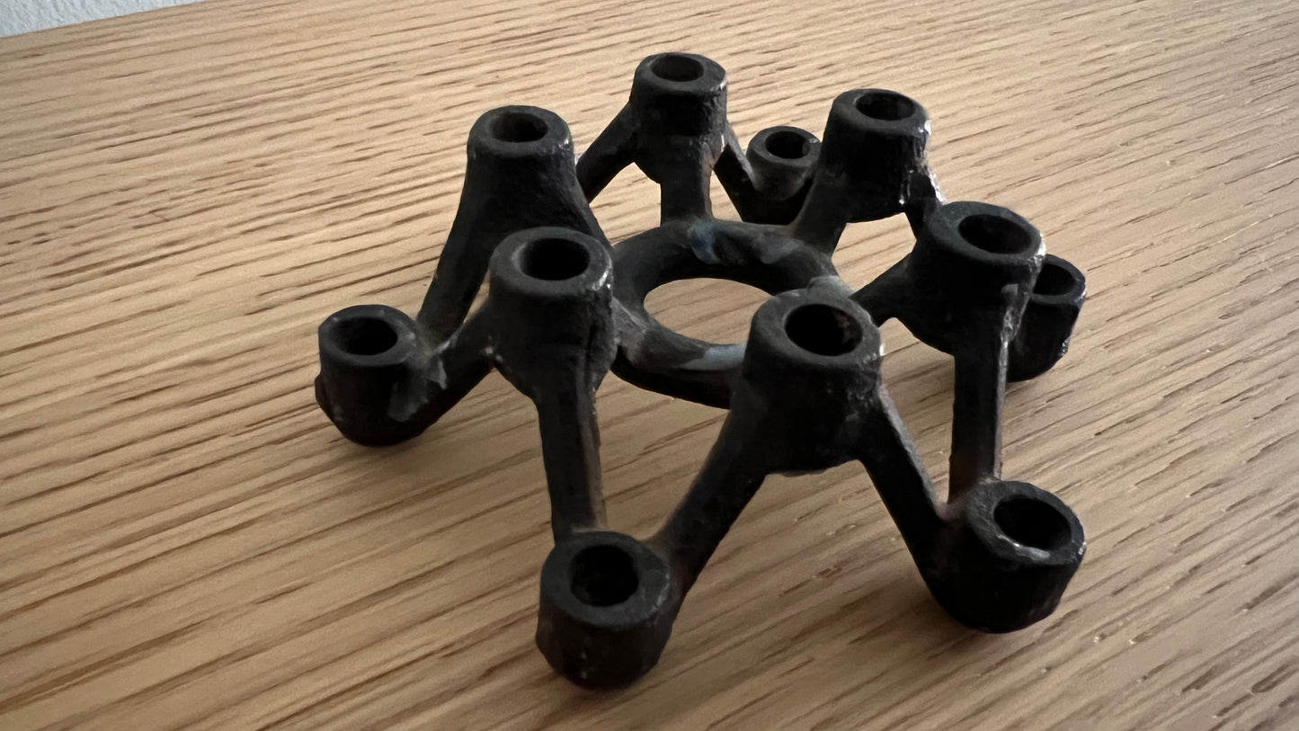 Japanese Iron Candle Holder attributed to Dansk