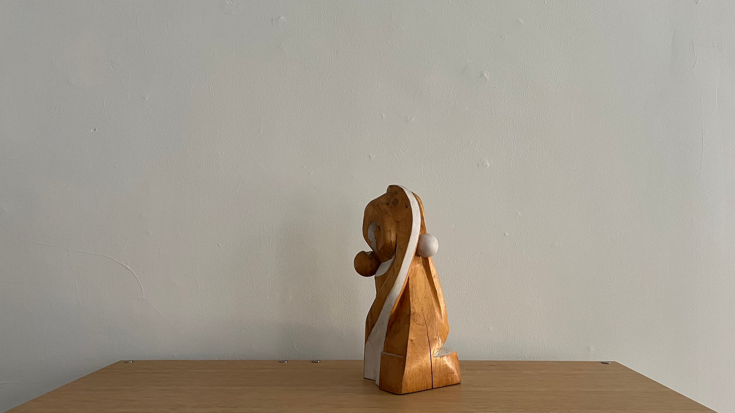 Primitive Free Form Sculpture, Signed AR