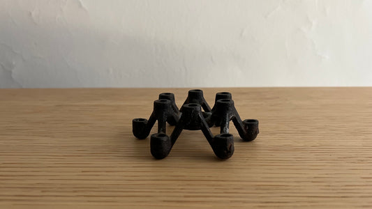 Japanese Iron Candle Holder attributed to Dansk
