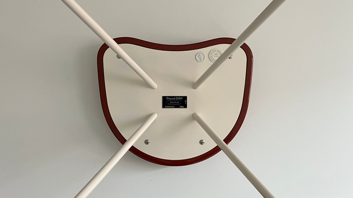 Prouvé Raw Tabouret 307 Stool by Jean Prouvé and G Star Raw for Vitra