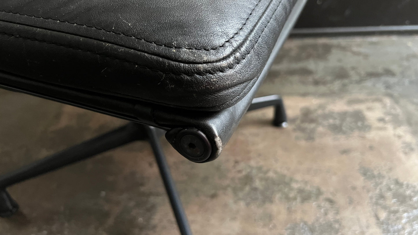 Soft Pad Lounge Chair with Ottoman by Ray and Charles Eames for Herman Miller