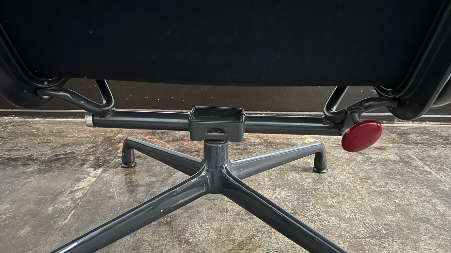 Soft Pad Lounge Chair with Ottoman by Ray and Charles Eames for Herman Miller